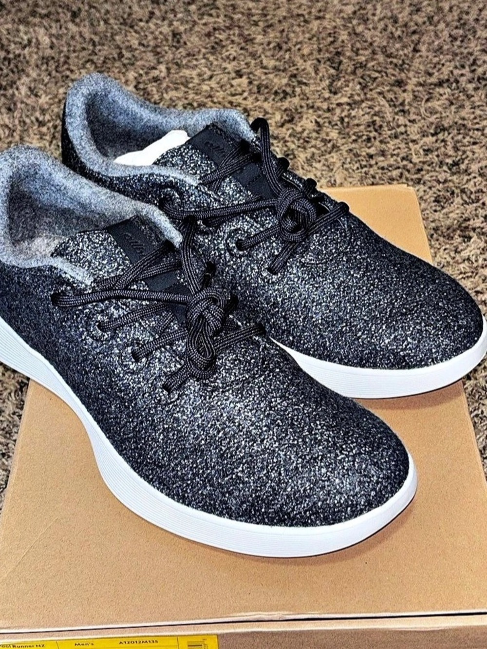 Allbirds Wool Runner NZ Men's Sneakers Medium Dark Grey Size 13.5 New Shoes